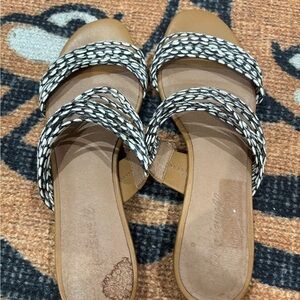 Madewell Stylish Black and White Women's Sandals